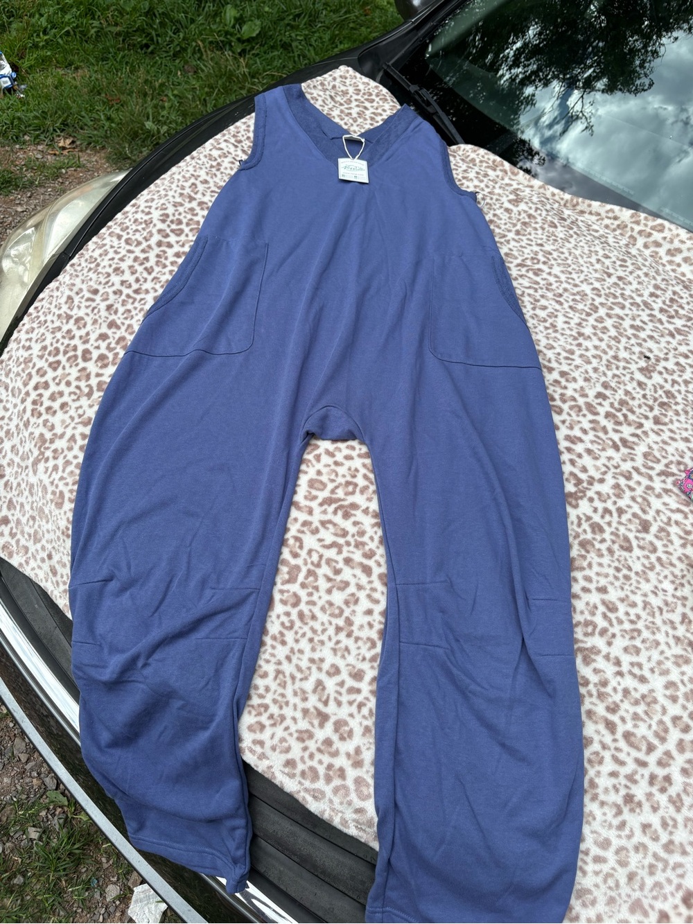 NWT New Me Blue Jumpsuit Size Medium